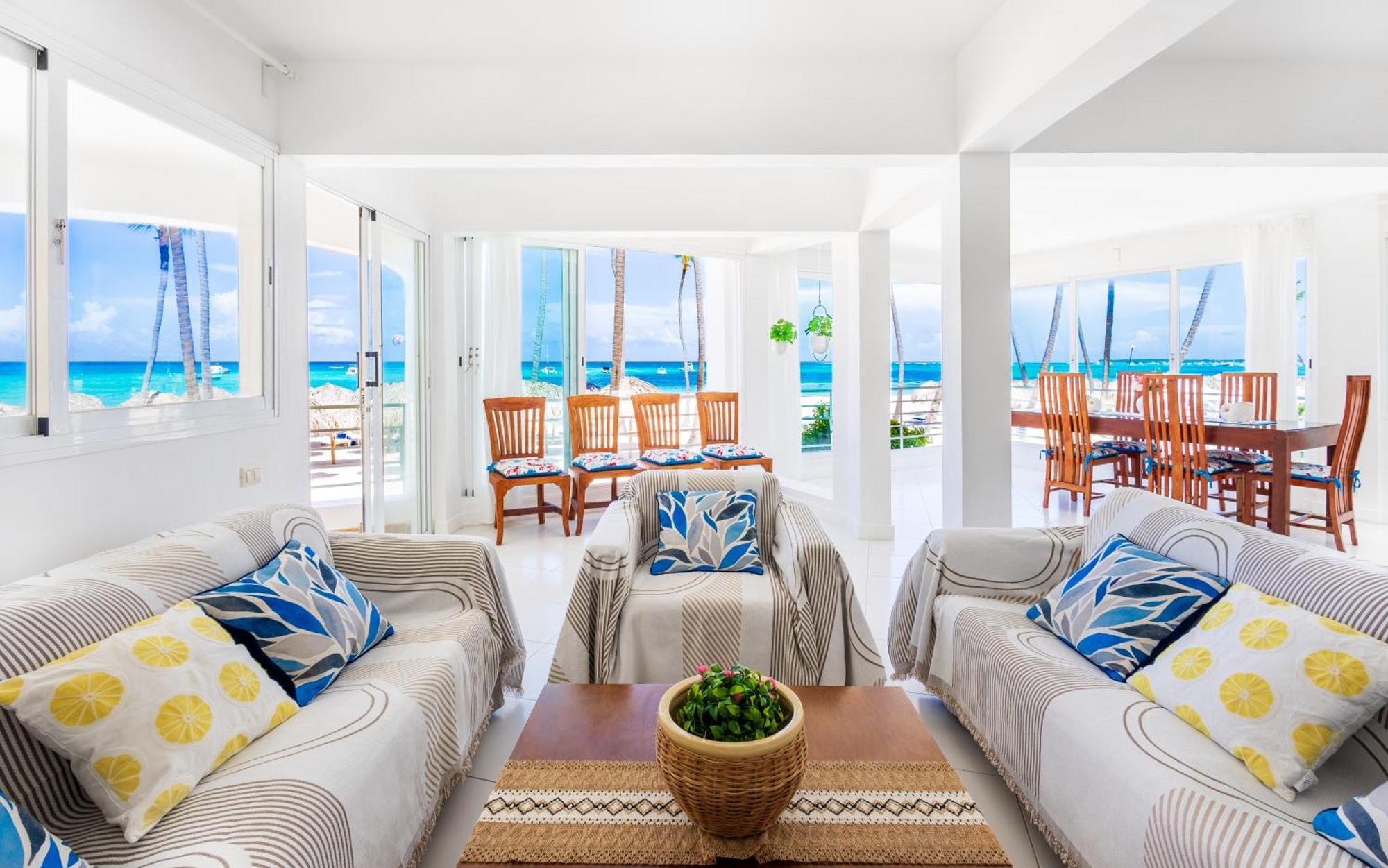 Prime Ocean View Punta Cana Apartments - 3-Bedroom Getaway With Private Terrace On Bavaro Beach Bagian luar foto