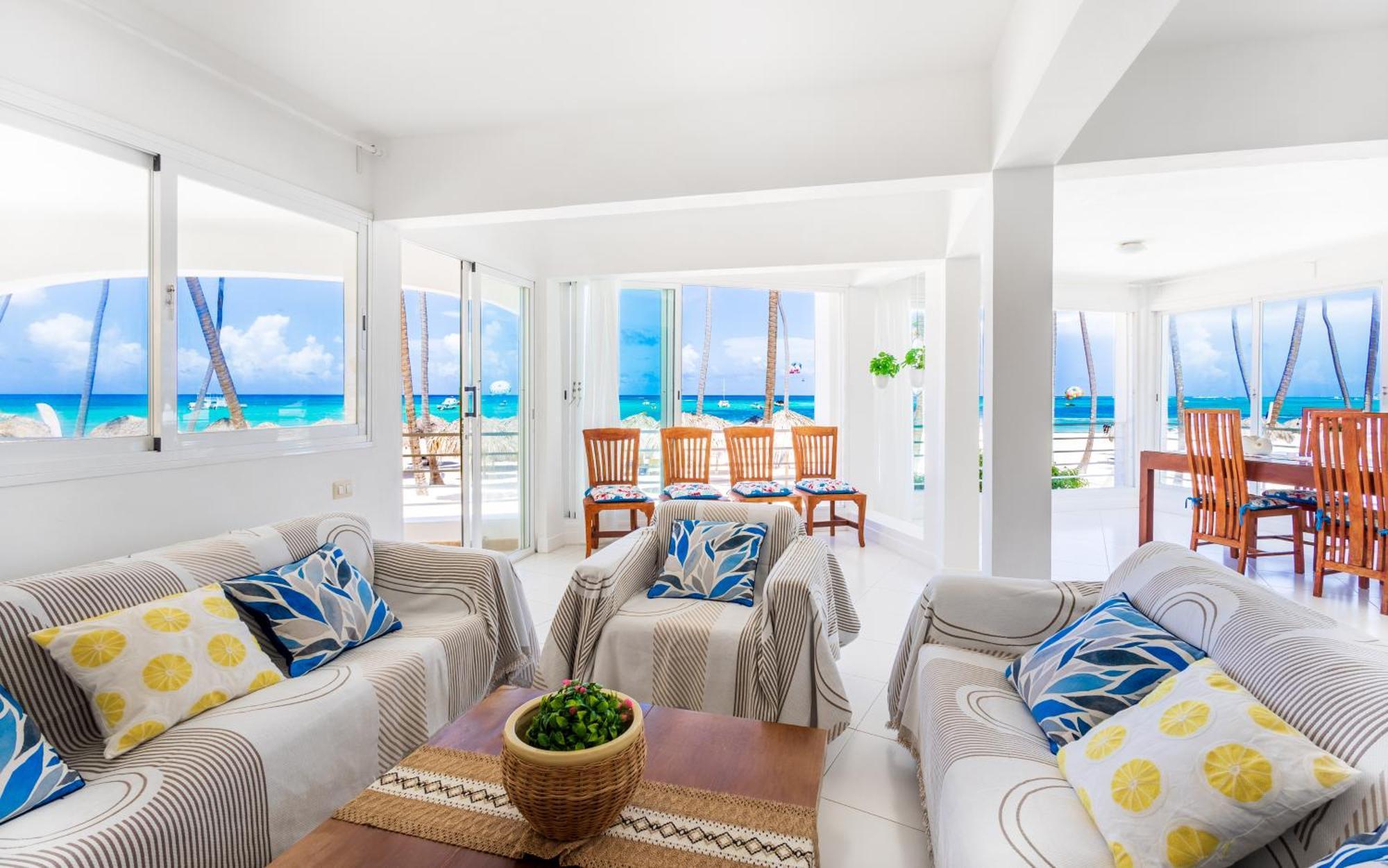 Prime Ocean View Punta Cana Apartments - 3-Bedroom Getaway With Private Terrace On Bavaro Beach Bagian luar foto